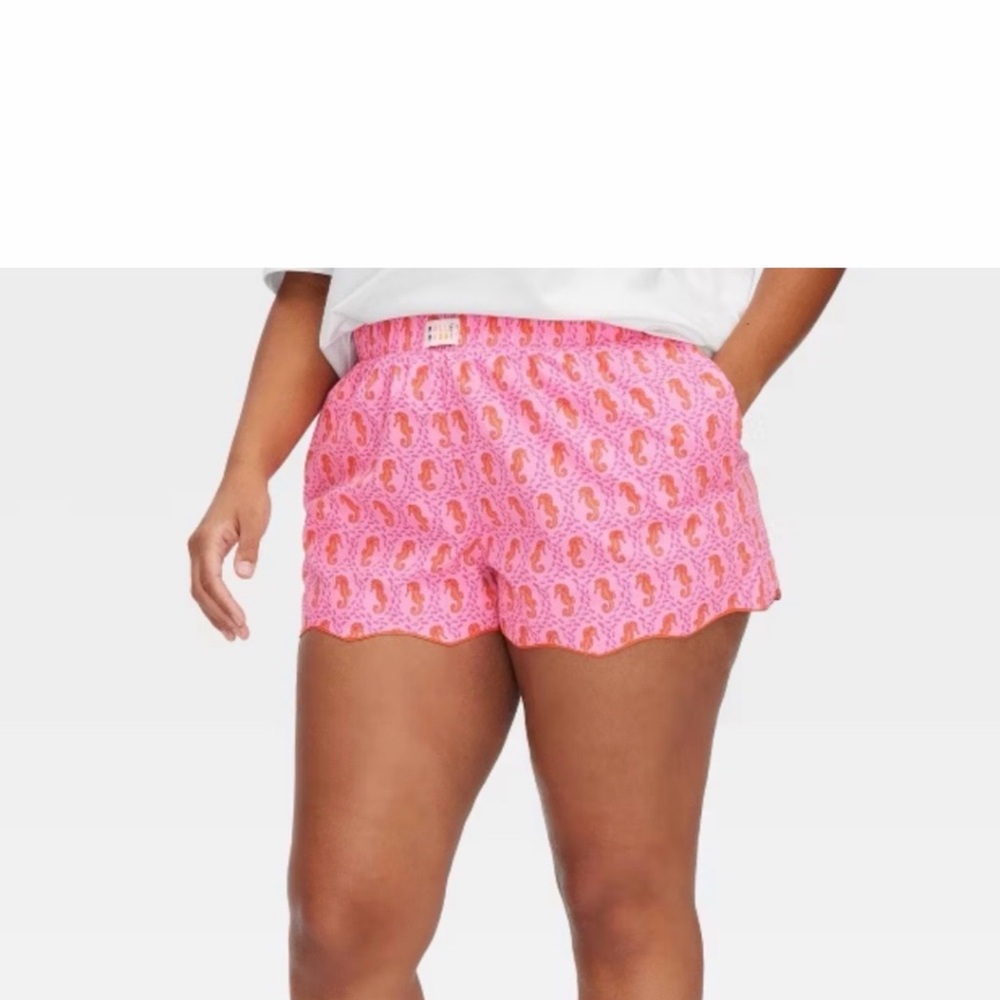 Roller Rabbit X Target Women’s Seahorse Poplin Boxer Shorts - Picture 7 of 8